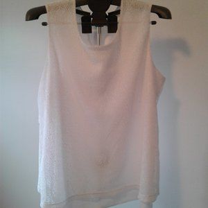 Cleo White Sleeveless Top XL